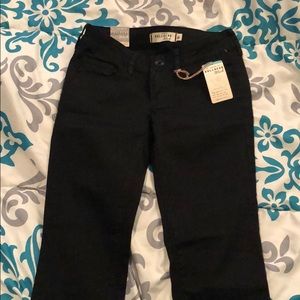low rise black jeans